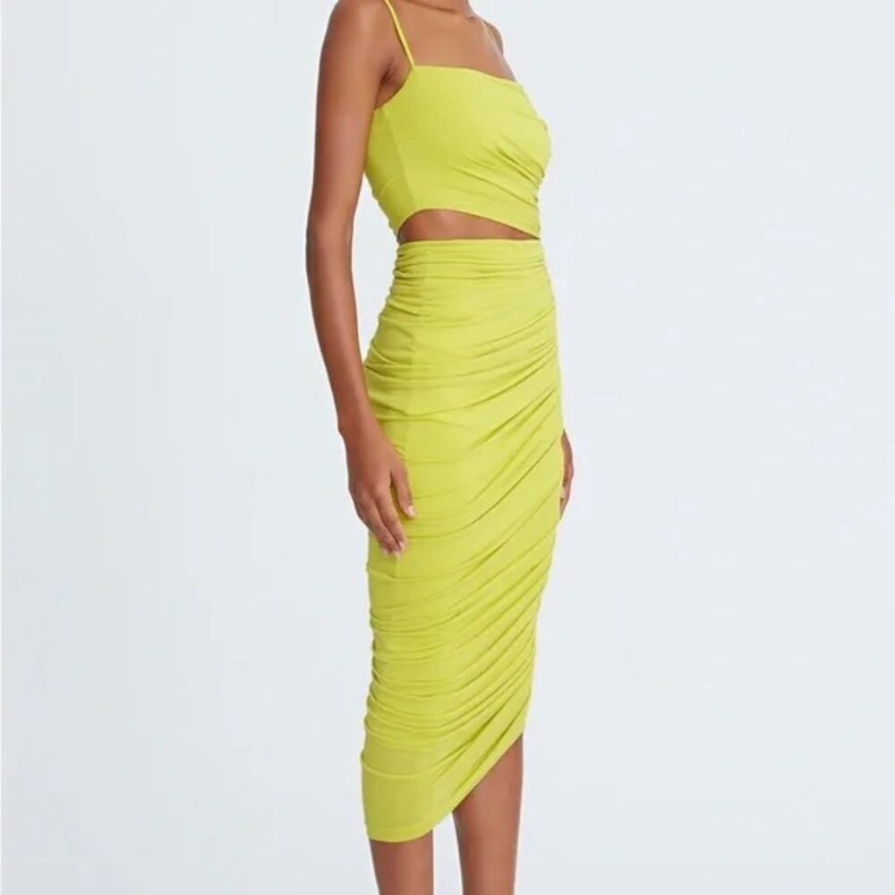 Halston Heritage Averie Draped Cocktail Dress